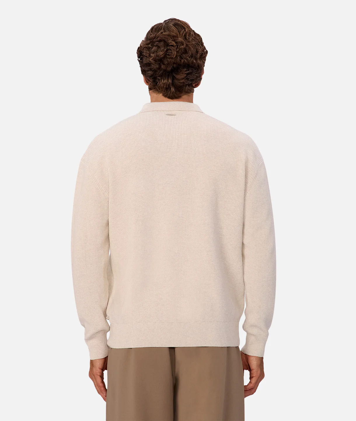 The New England Polo Sweater - Ivory