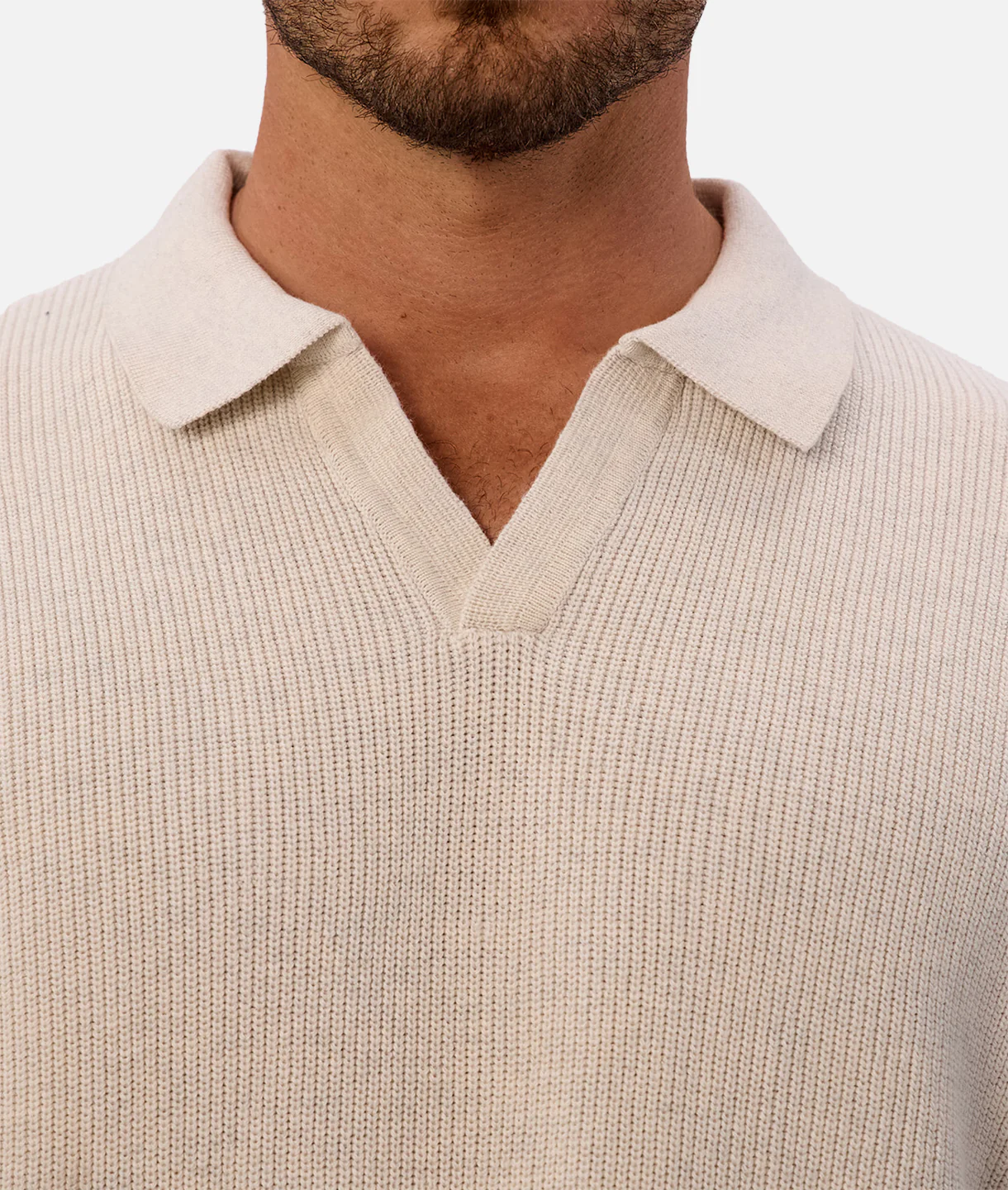 The New England Polo Sweater - Ivory