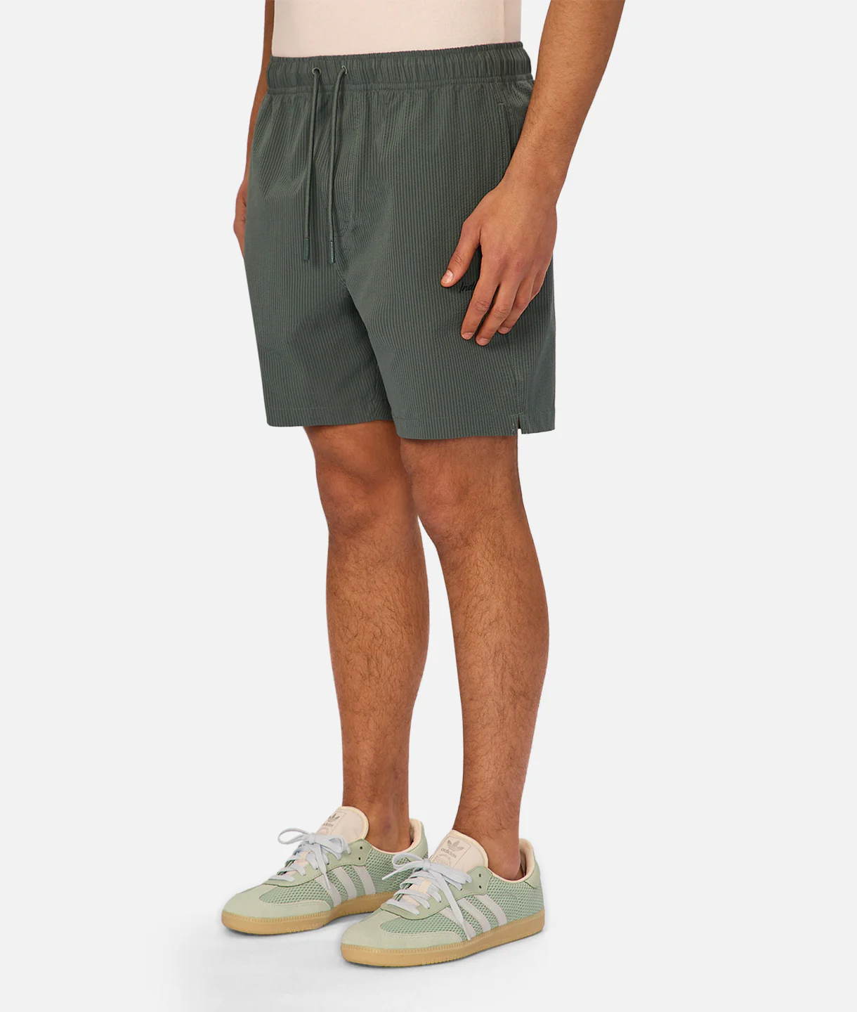 The New Seersucker Swim Short - Marine