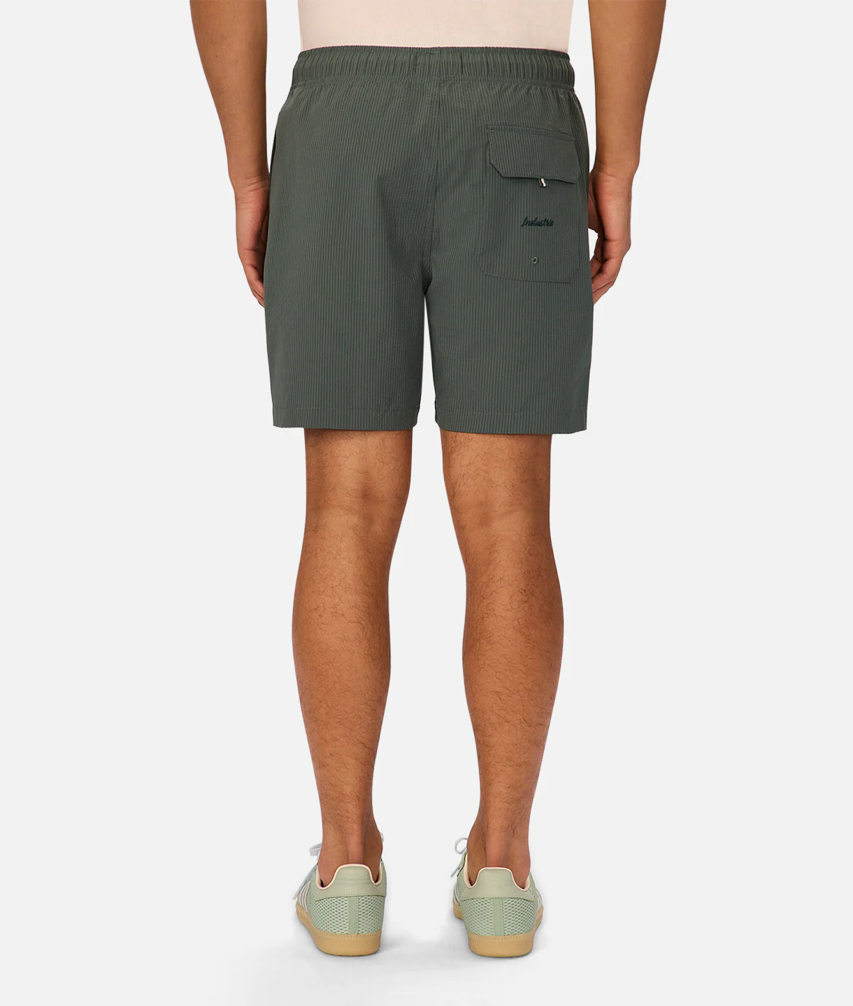 The New Seersucker Swim Short - Marine