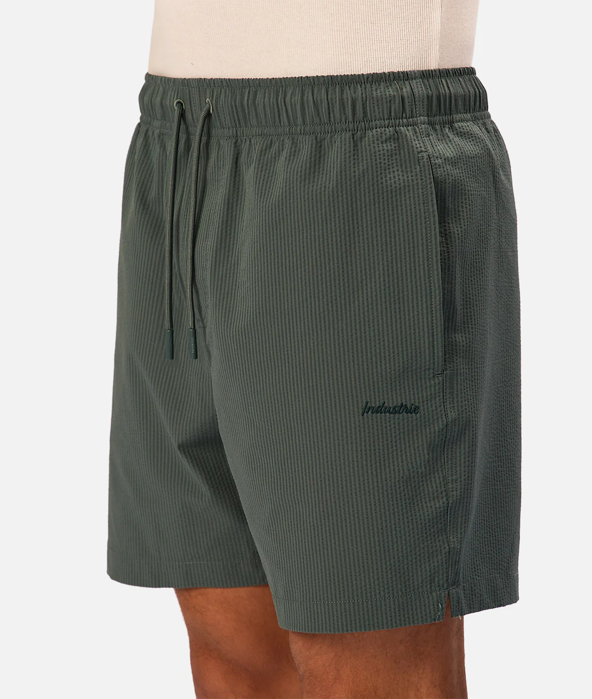 The New Seersucker Swim Short - Marine