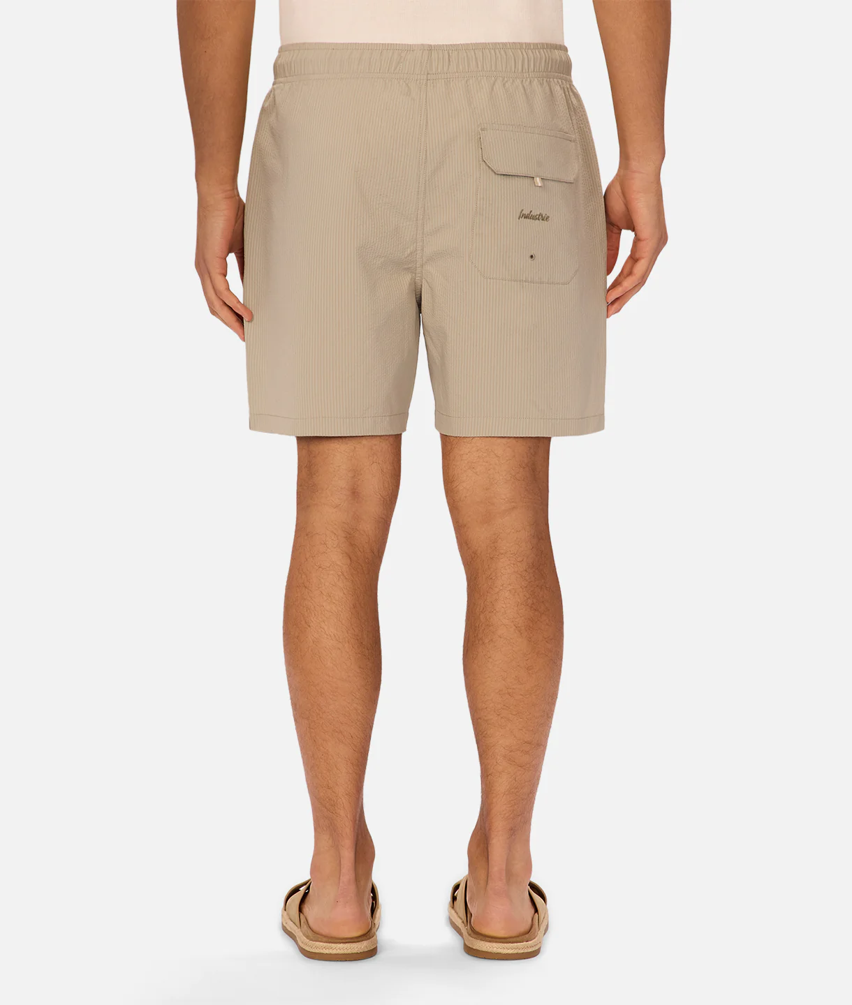 The New Seersucker Swim Short - Willow Green
