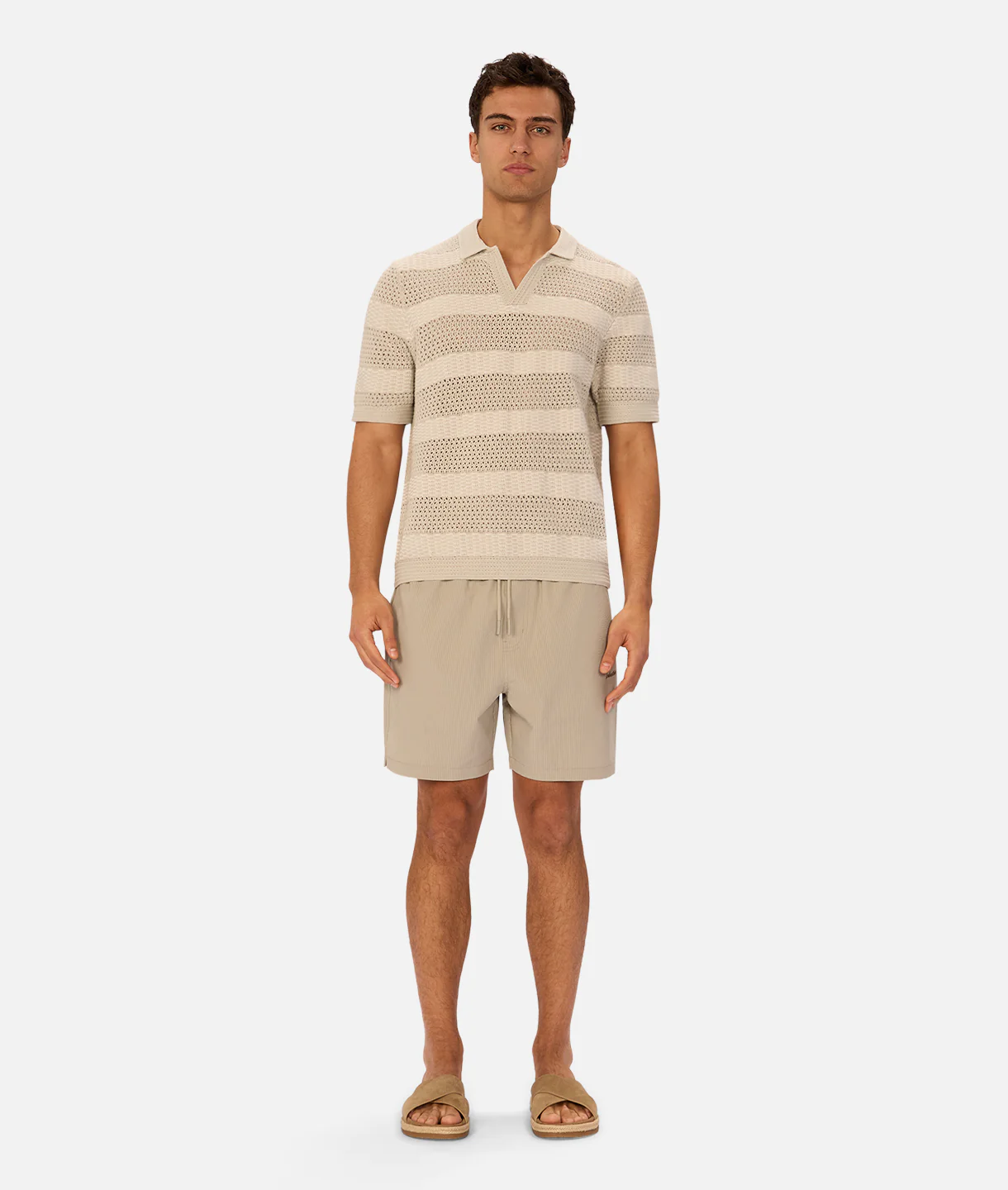 The New Seersucker Swim Short - Willow Green