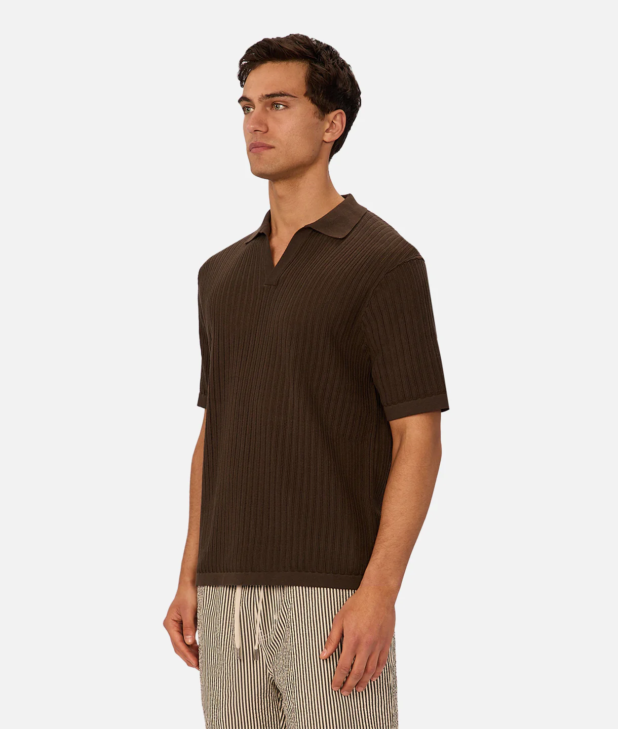 The Poolside Polo - Dark Teak