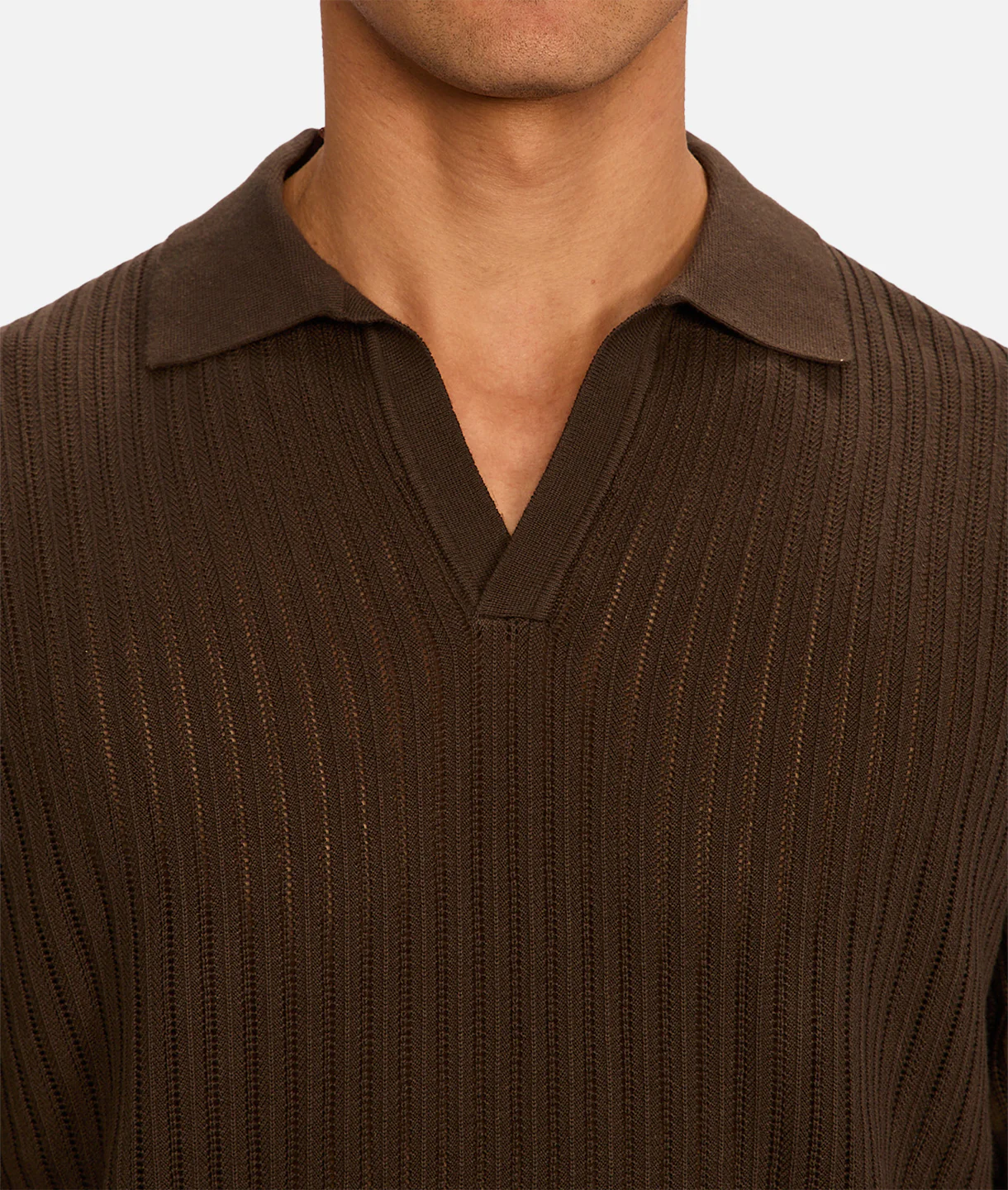 The Poolside Polo - Dark Teak