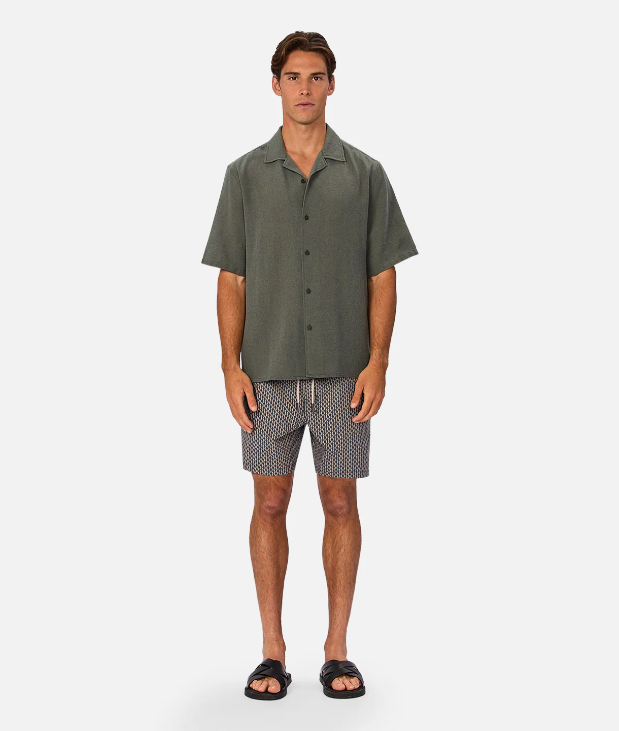 The Savanna Swim Short - Navy/Multi