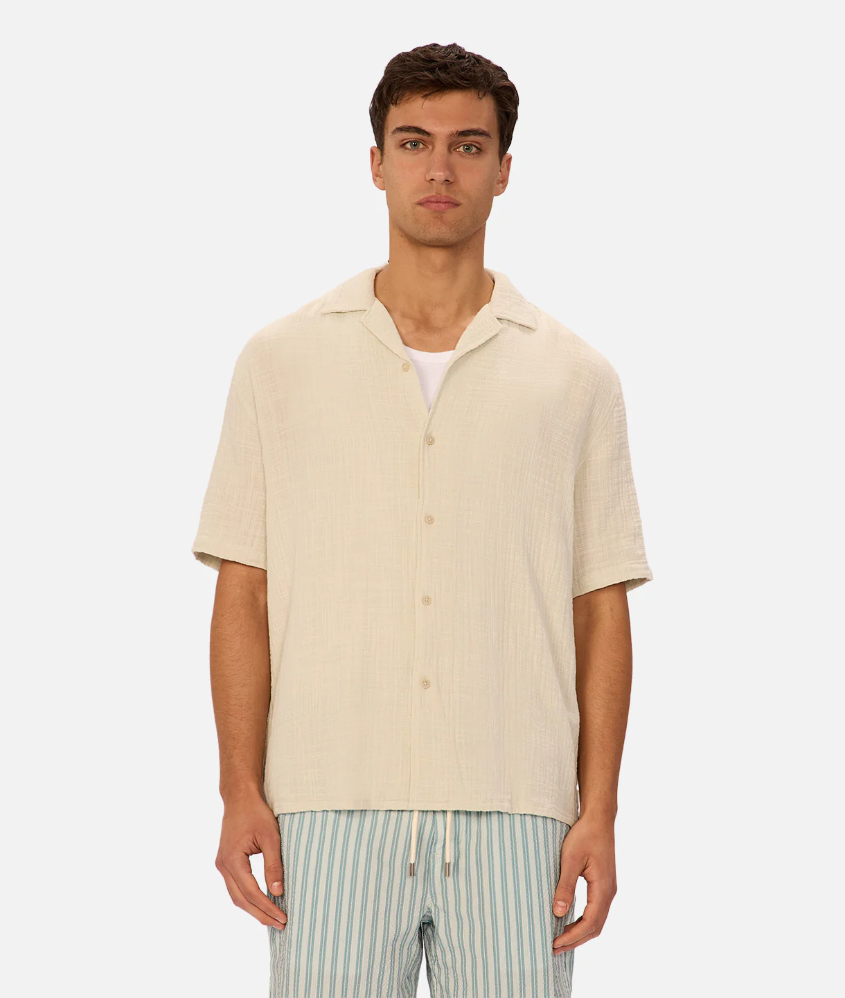 The Seguro Short Sleeve Shirt - Duck Egg