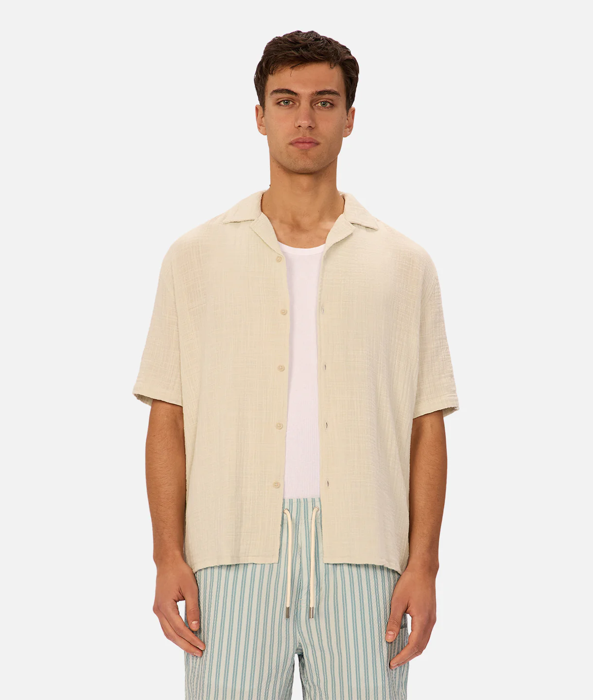 The Seguro Short Sleeve Shirt - Duck Egg