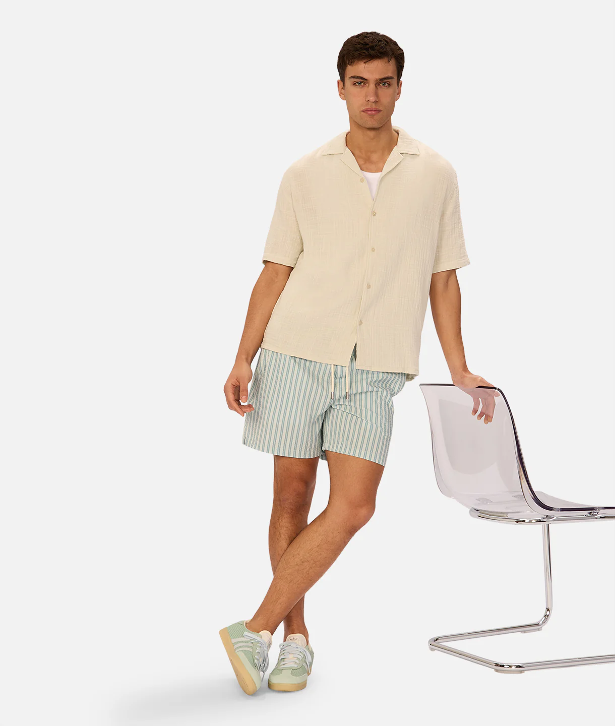The Seguro Short Sleeve Shirt - Duck Egg