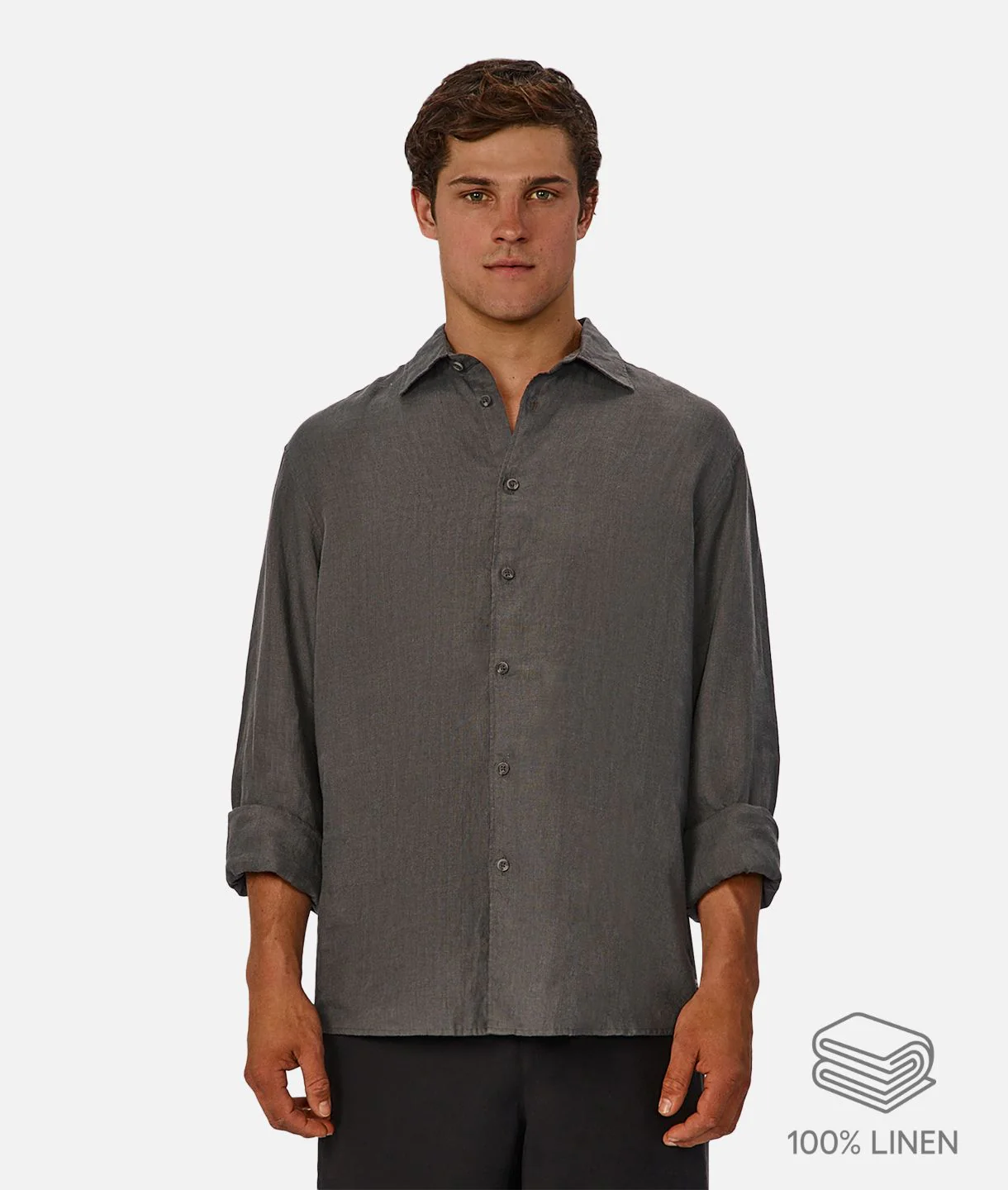 The St Martins Long Sleeve Linen Shirt - Elm