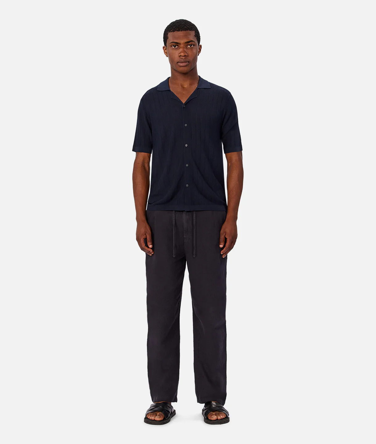 The St Pierre Short Sleeve Shirt - New Navy
