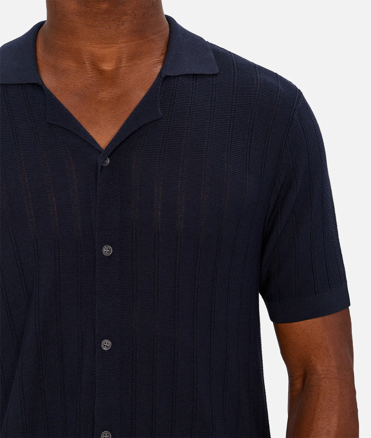 The St Pierre Short Sleeve Shirt - New Navy