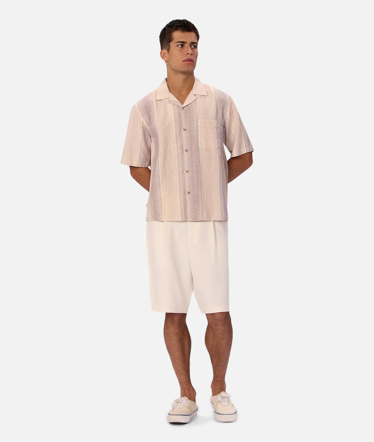 The Sunset Short Sleeve Shirt - Lavender/Musk