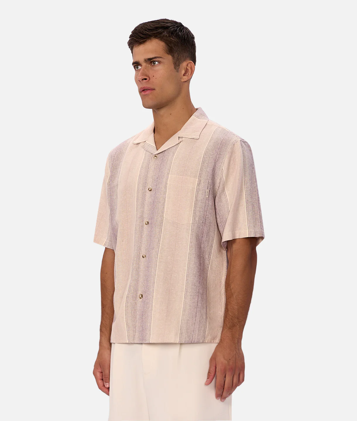 The Sunset Short Sleeve Shirt - Lavender/Musk