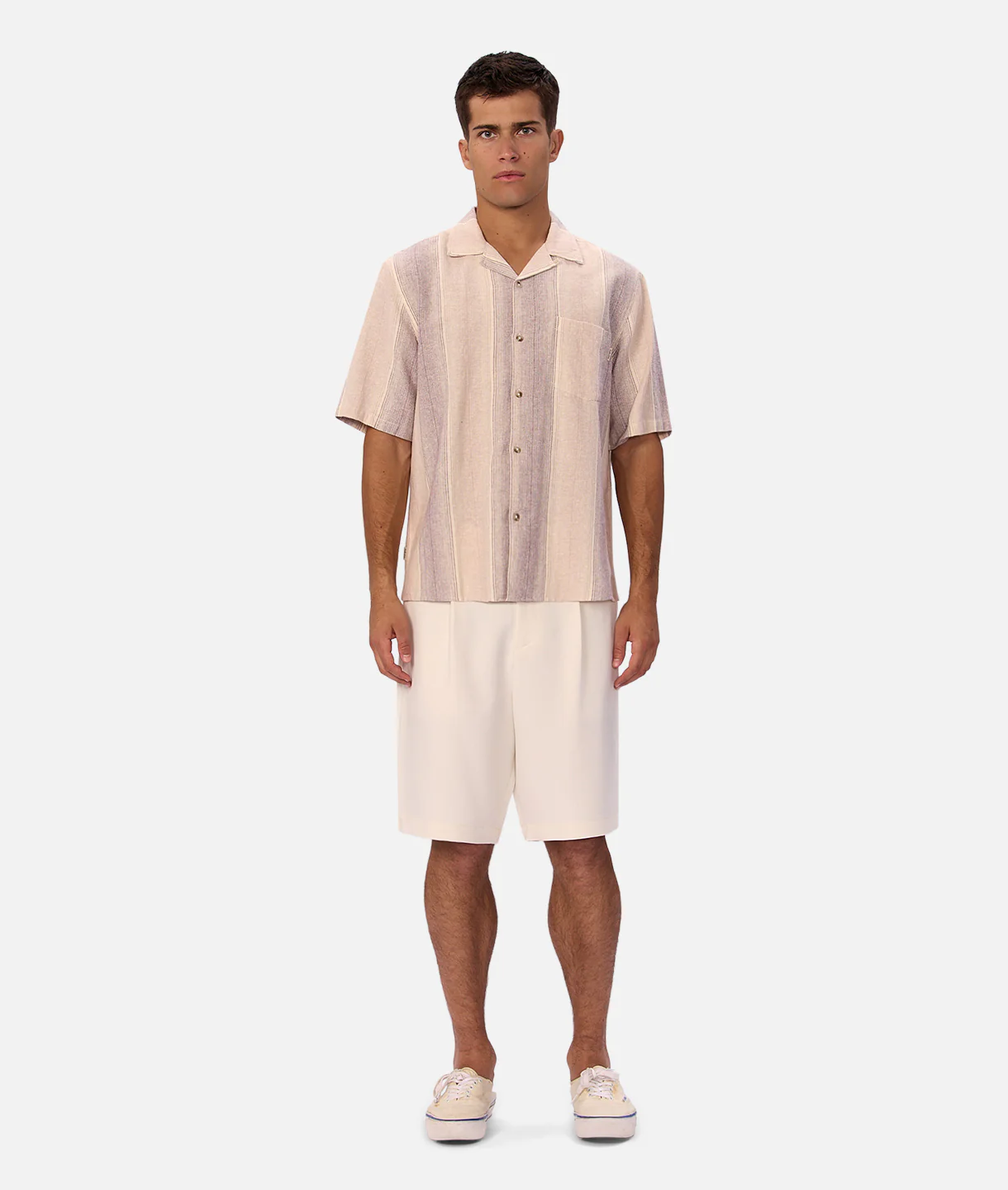 The Sunset Short Sleeve Shirt - Lavender/Musk