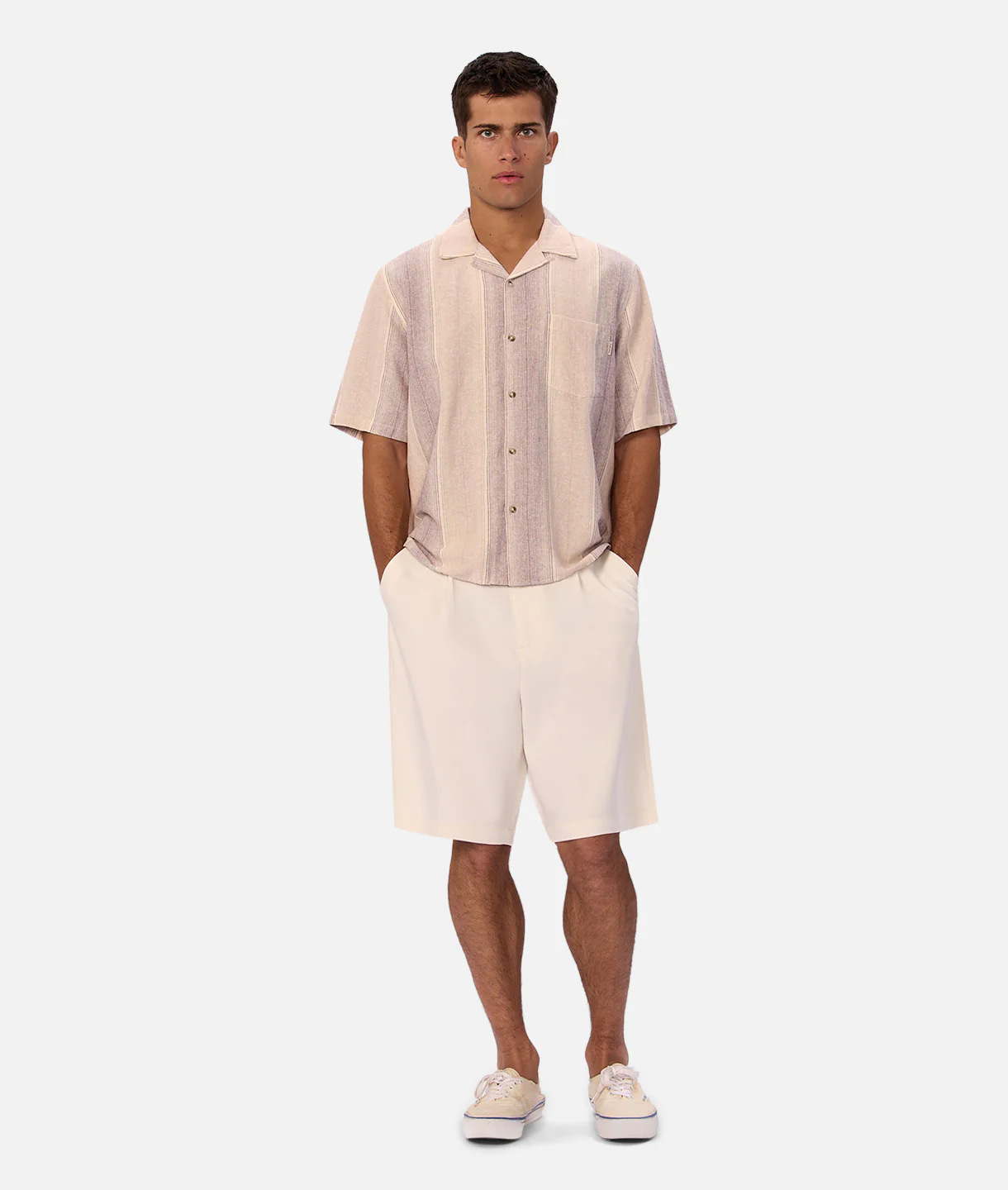 The Sunset Short Sleeve Shirt - Lavender/Musk