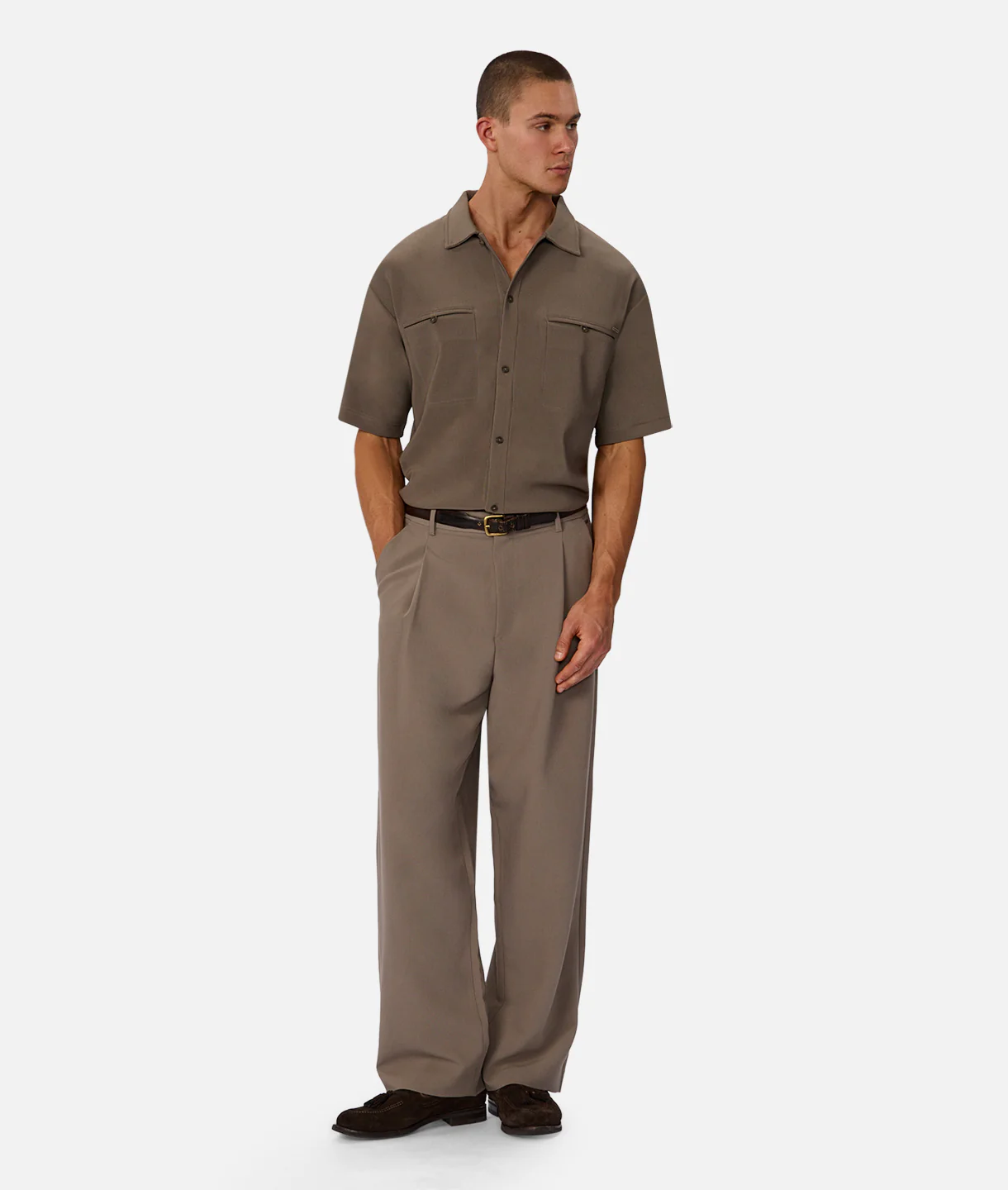 The Tijuana Short Sleeve Shirt - Walnut