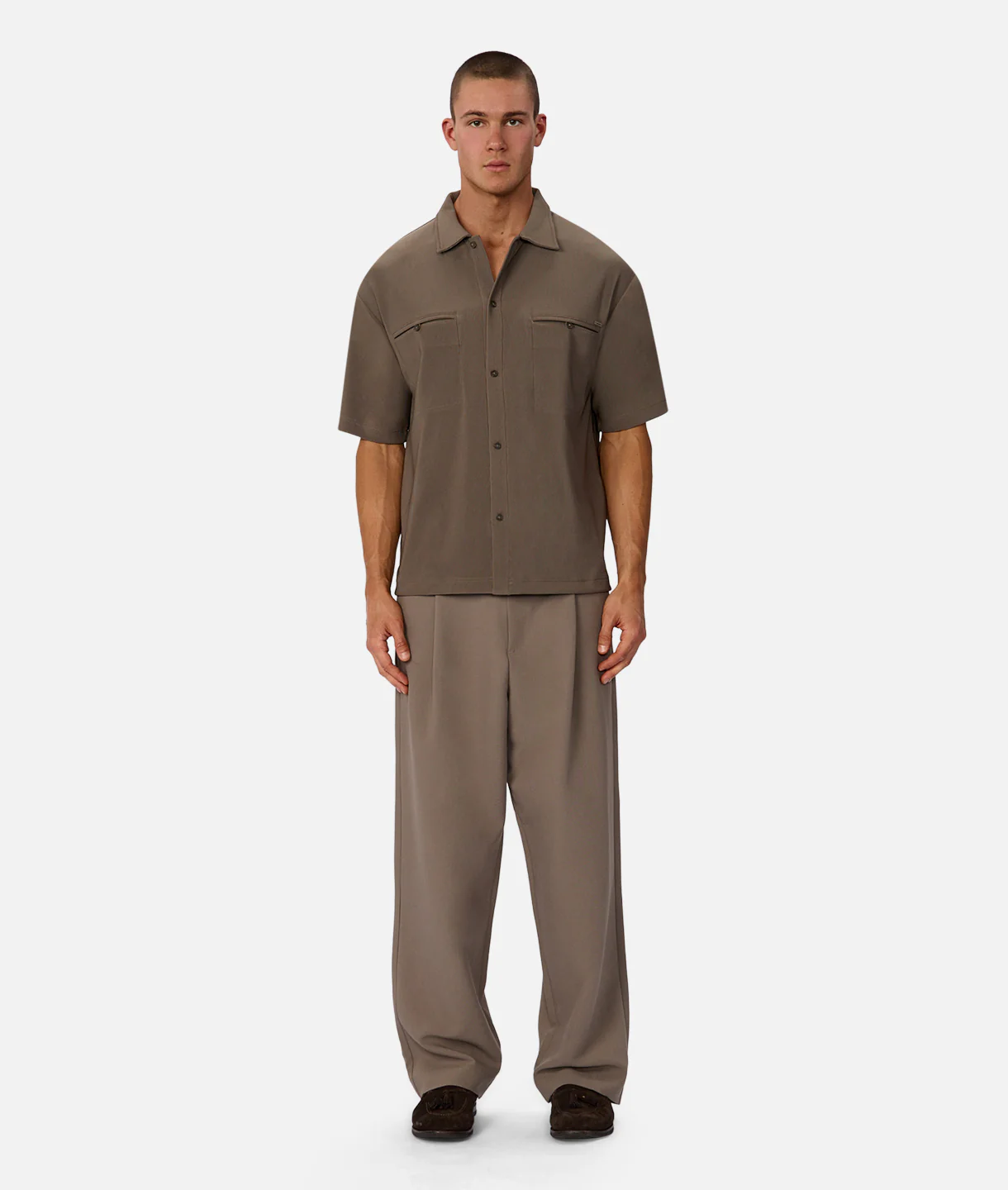 The Tijuana Short Sleeve Shirt - Walnut