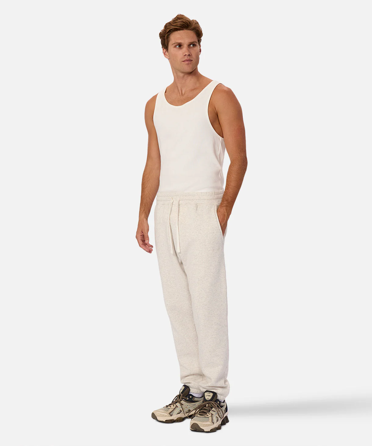 Del Sur Marle Sweatpant - Oat Melange