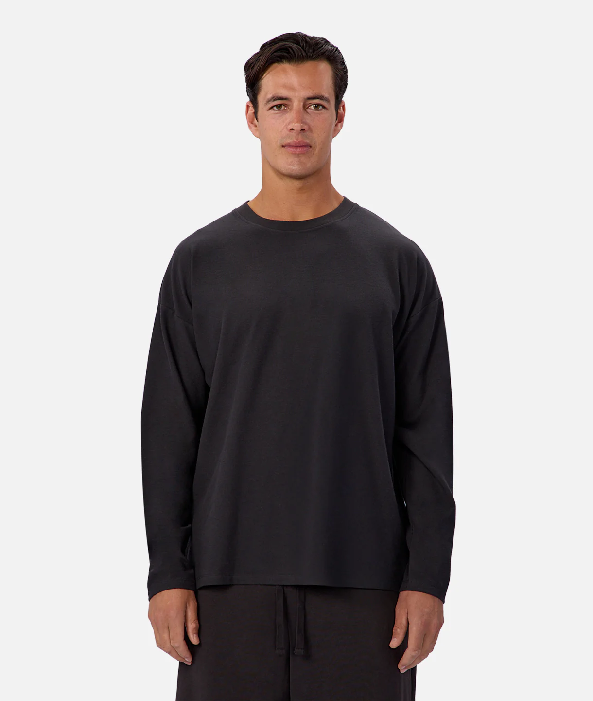 The Waffle Long Sleeve T-Shirt - Black