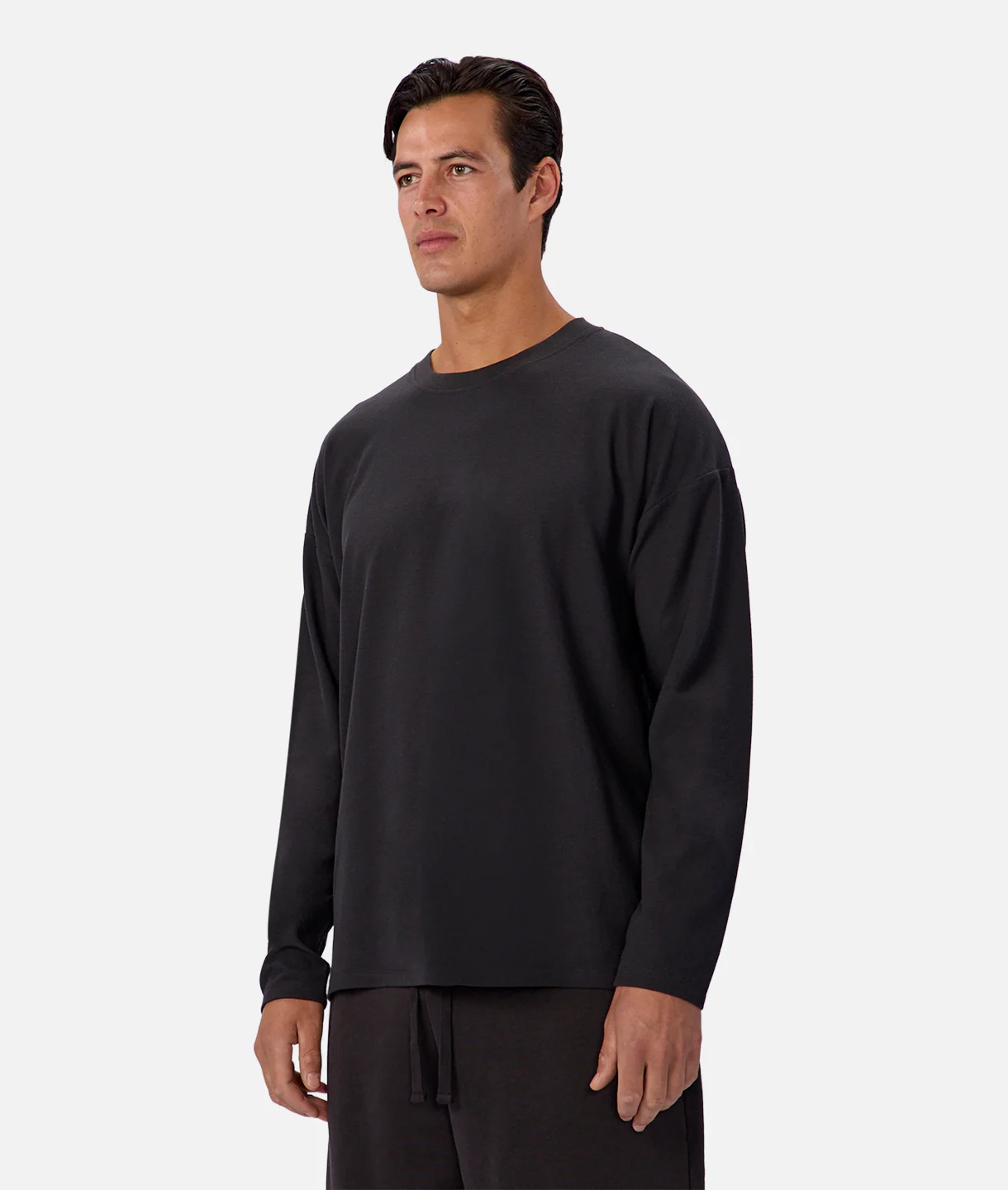 The Waffle Long Sleeve T-Shirt - Black