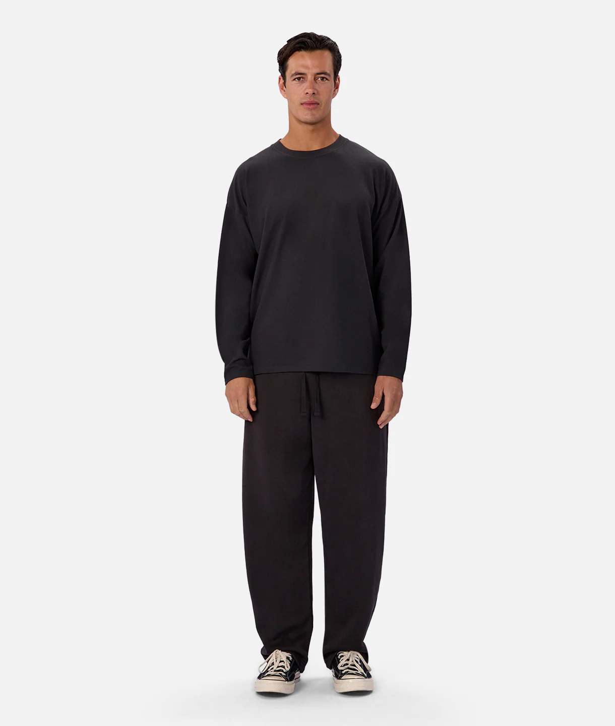 The Waffle Long Sleeve T-Shirt - Black