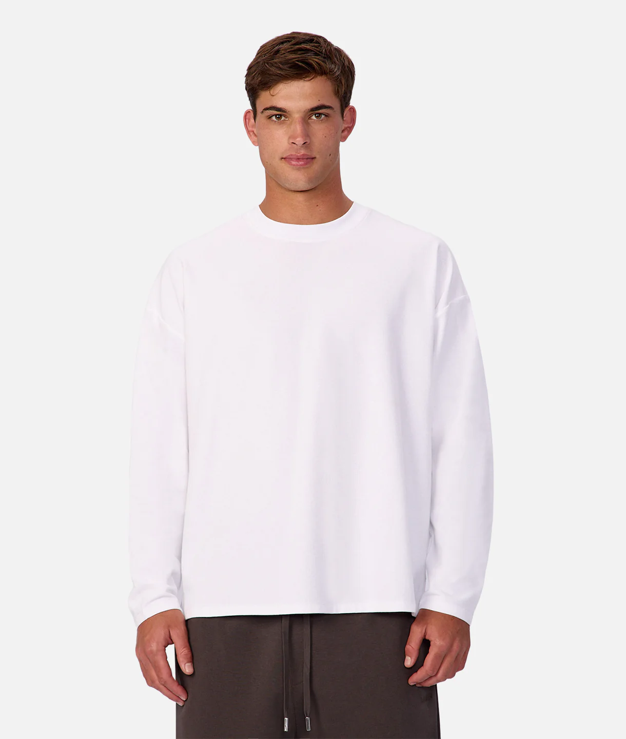 The Waffle Long Sleeve T-Shirt - Chalk