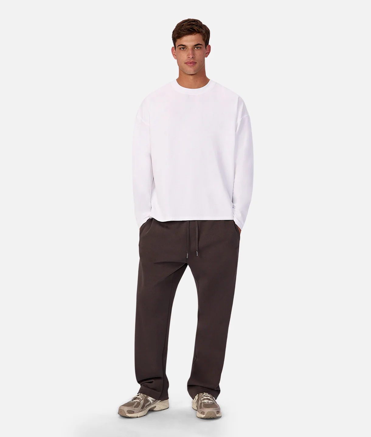 The Waffle Long Sleeve T-Shirt - Chalk