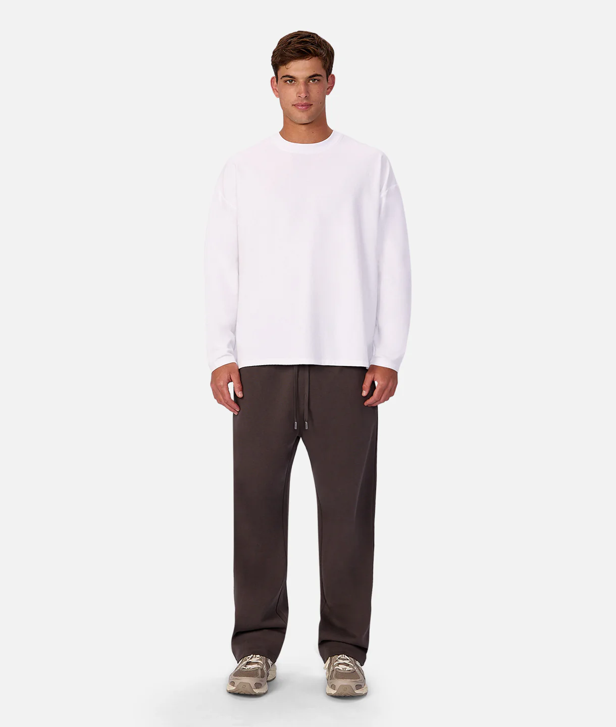 The Waffle Long Sleeve T-Shirt - Chalk
