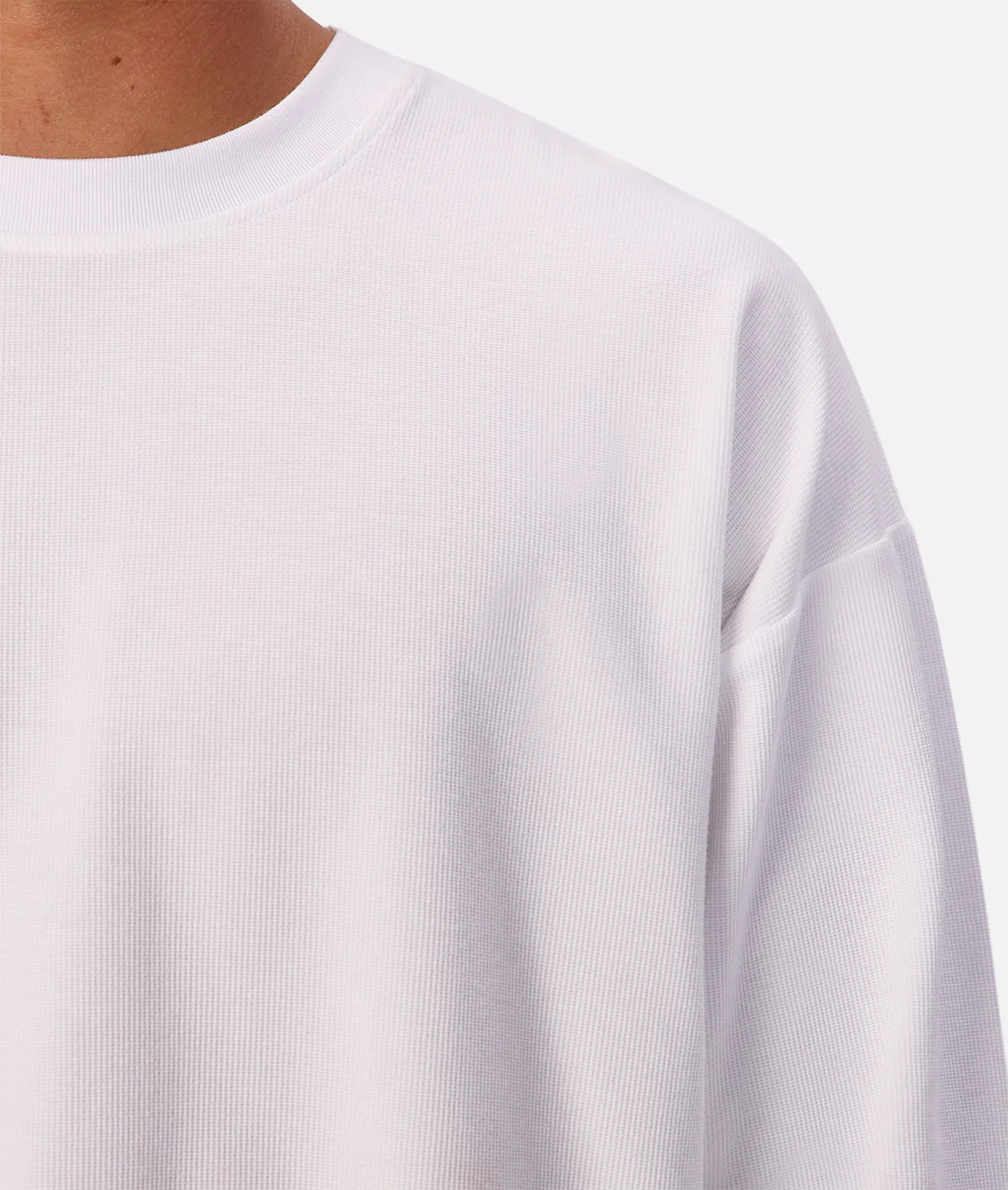 The Waffle Long Sleeve T-Shirt - Chalk