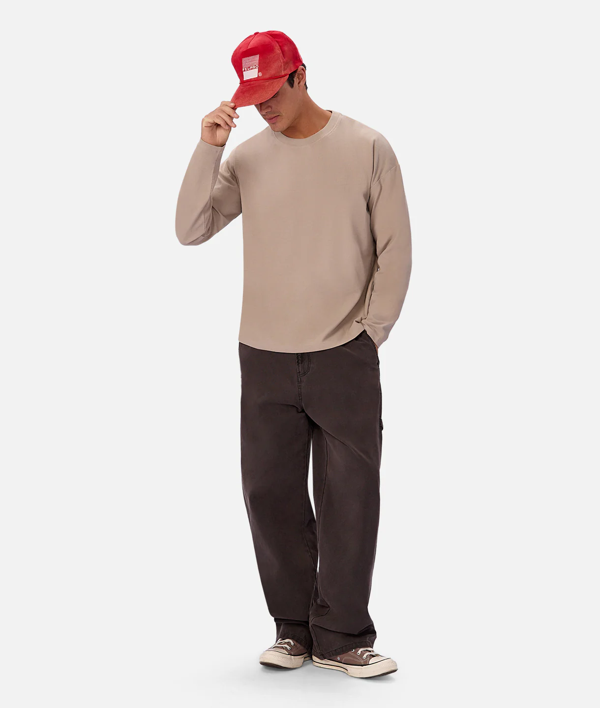 The Waffle Long Sleeve T-Shirt - Mojave