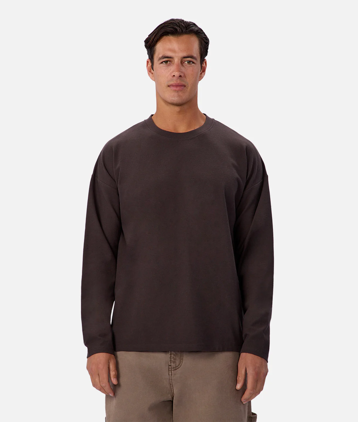 The Waffle Long Sleeve T-Shirt - New Brown