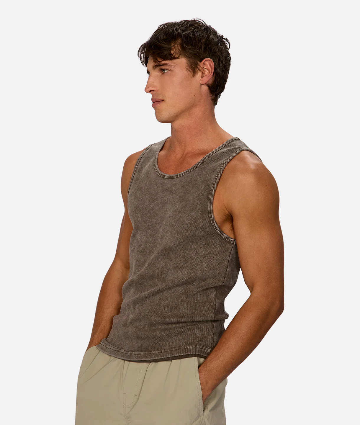 The Washed Brando Ribbed Tank Top