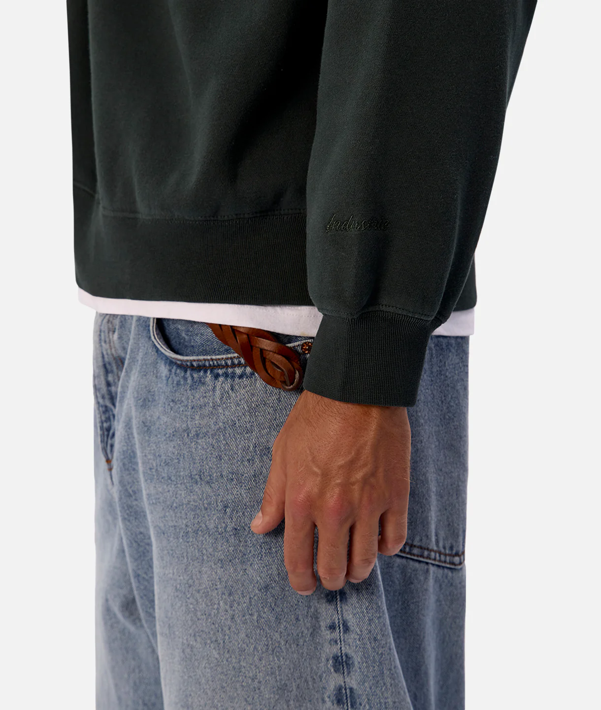 The New Del Sur Washed Sweatshirt - Rich Green