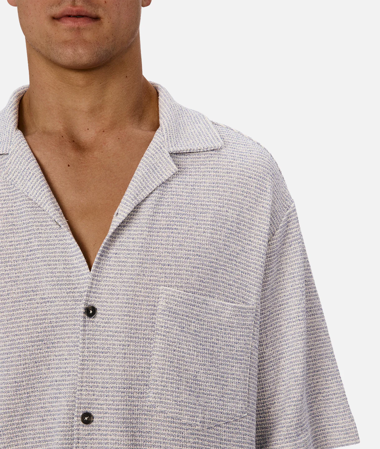The Westlake Short Sleeve Shirt - Blue / White