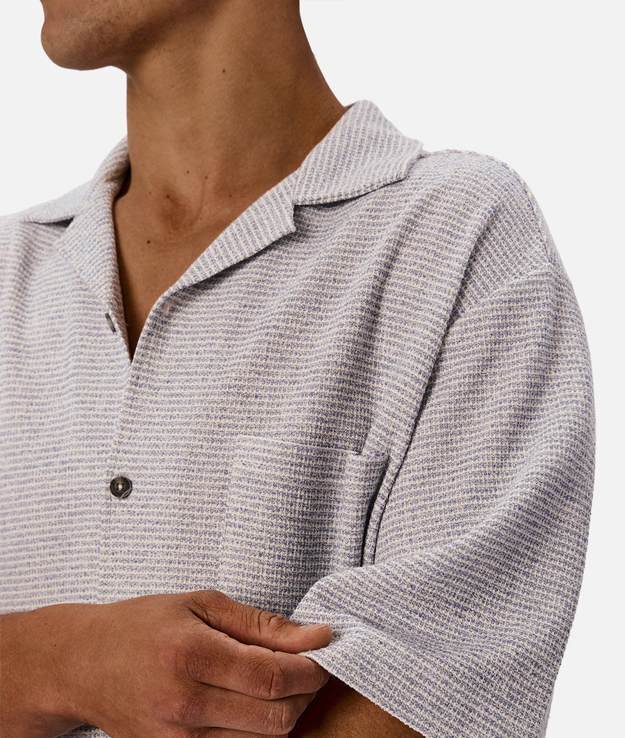 The Westlake Short Sleeve Shirt - Blue / White