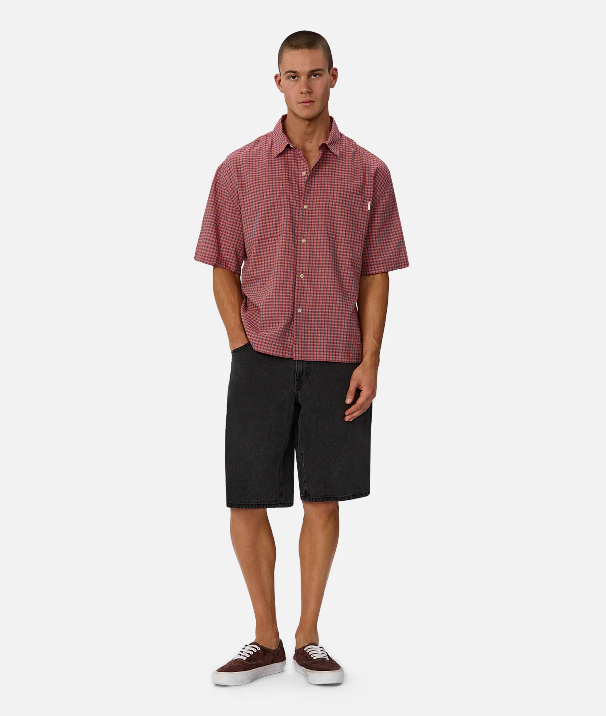 The Wilshire Short Sleeve Shirt - Red Combo