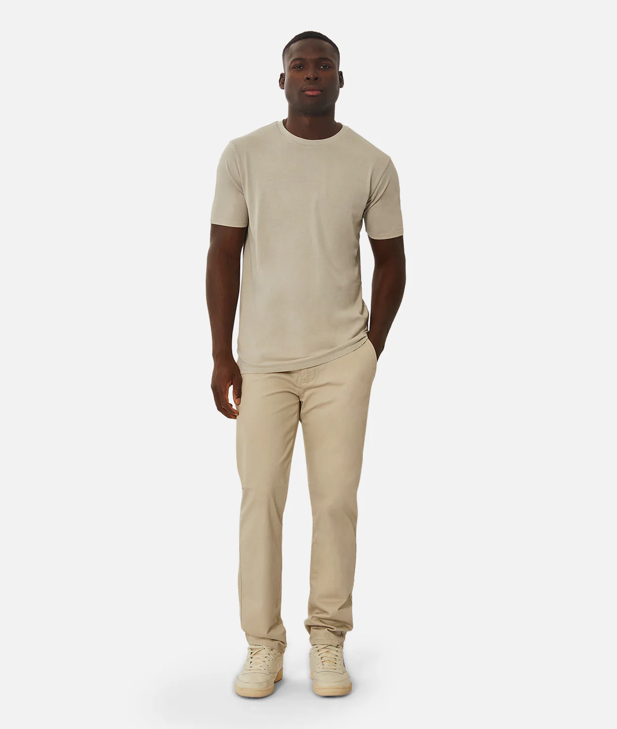 The Basic Classic Crew Neck T-Shirt - OD Stone