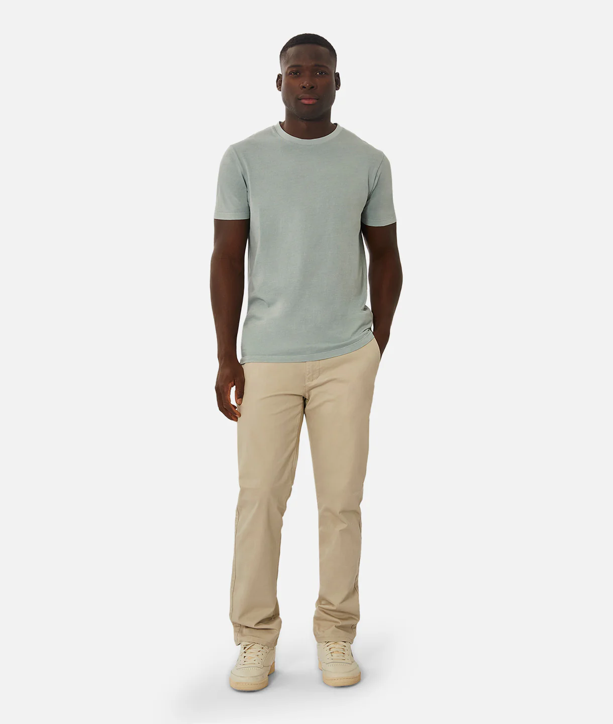 The Basic Classic Crew Neck T-Shirt - PD Faded Blue