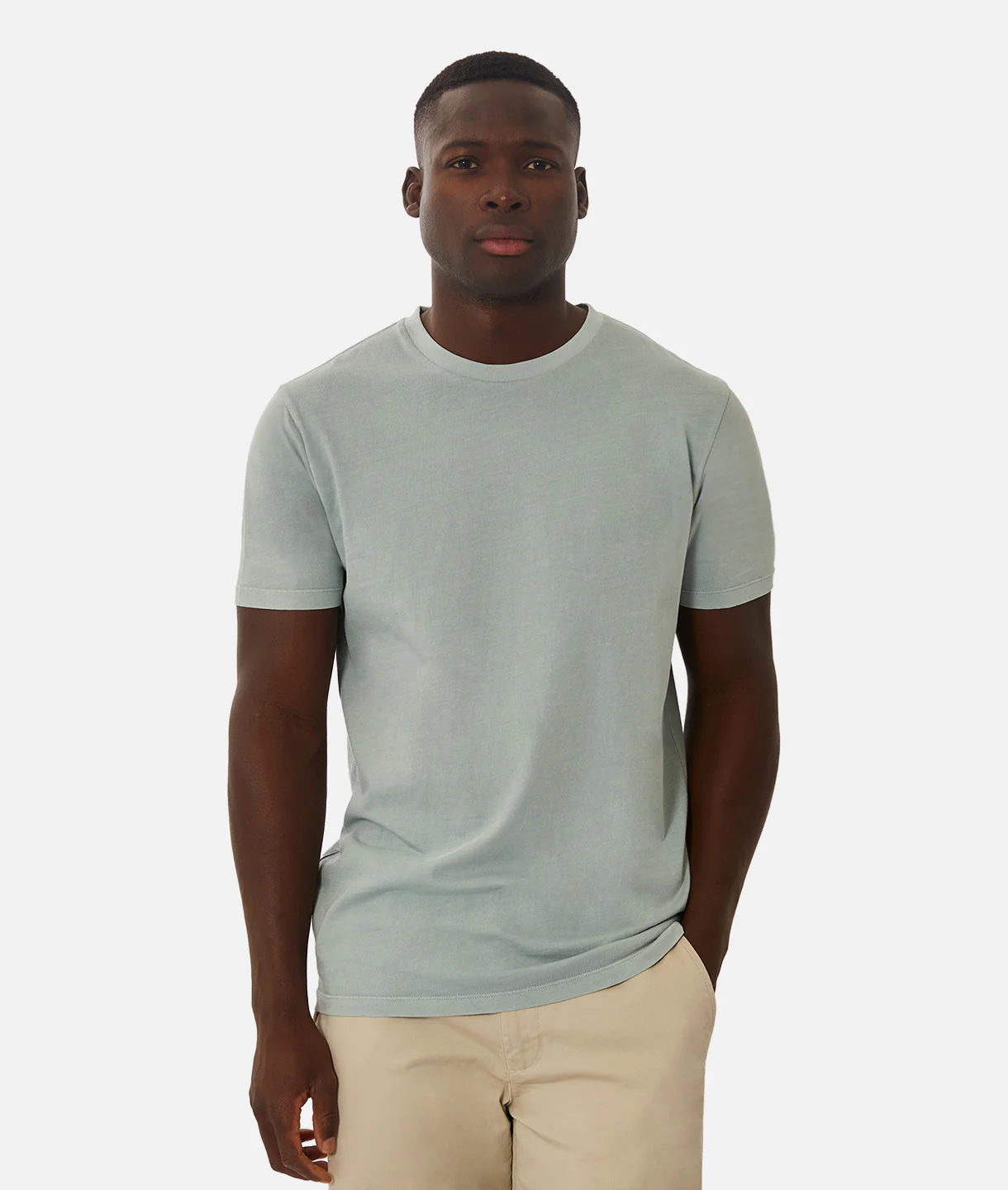 The Basic Classic Crew Neck T-Shirt - PD Faded Blue