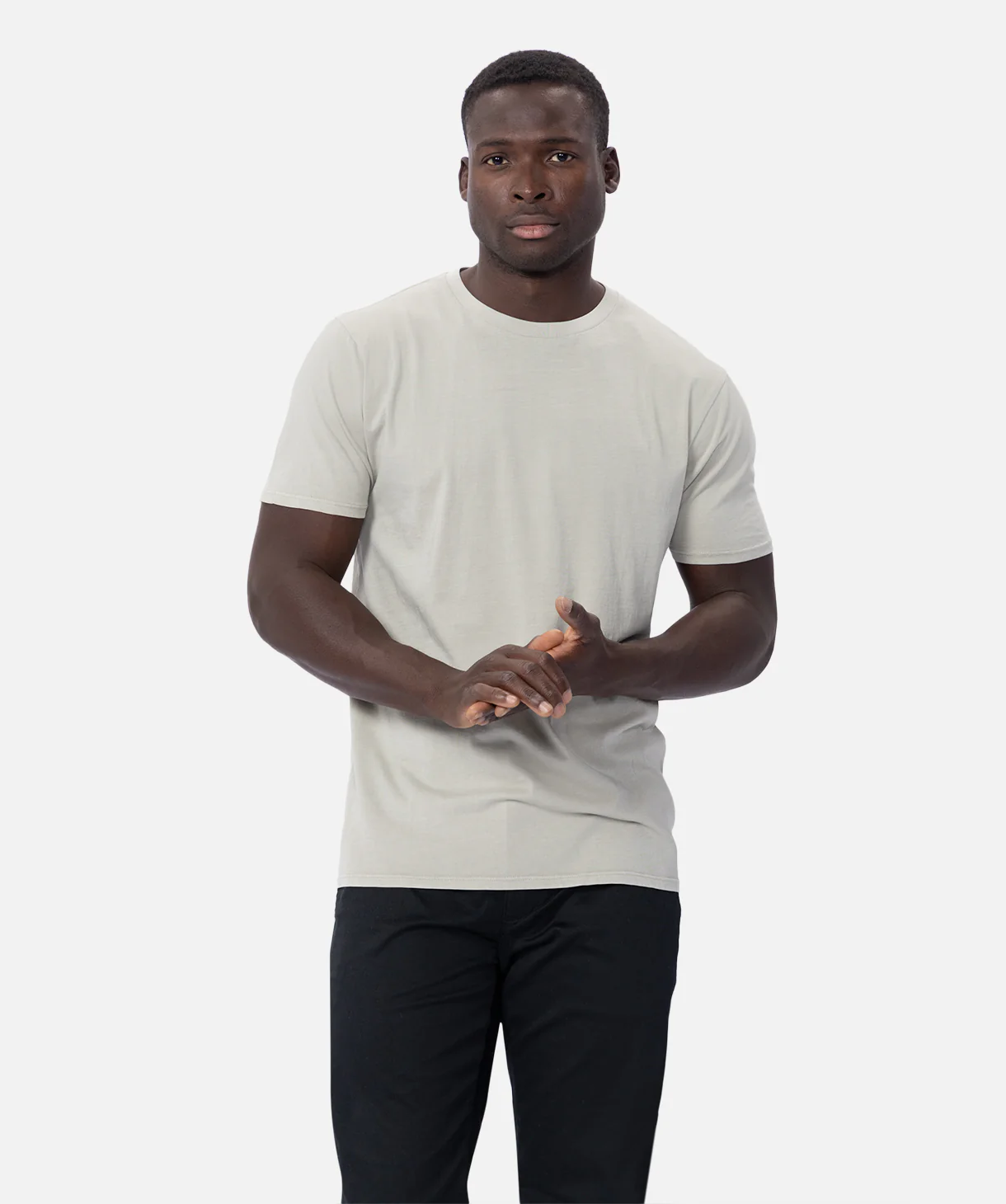 The Basic Classic Crew Neck T-Shirt - Lt Sage