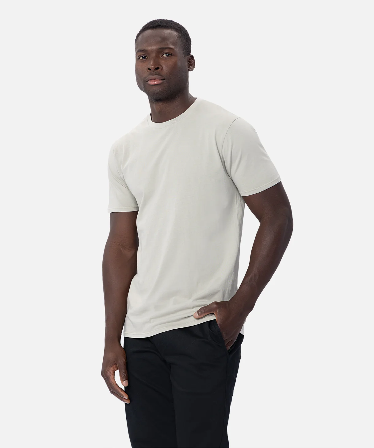 The Basic Classic Crew Neck T-Shirt - Lt Sage