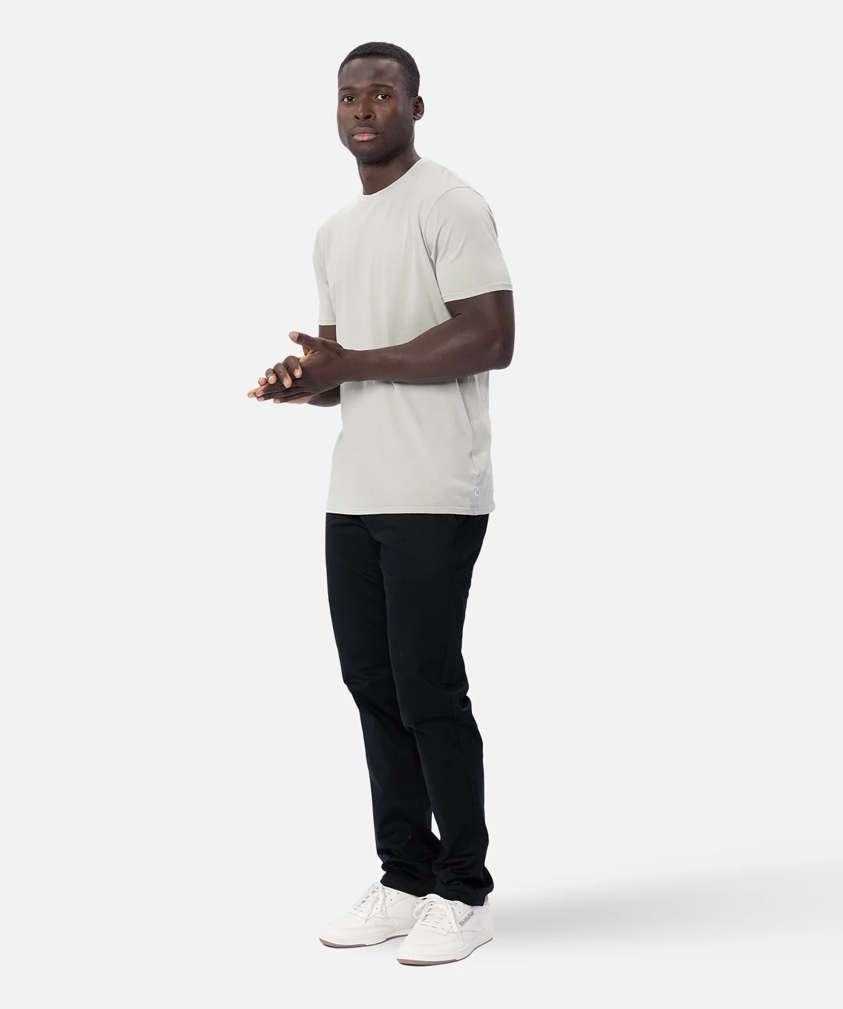The Basic Classic Crew Neck T-Shirt - Lt Sage