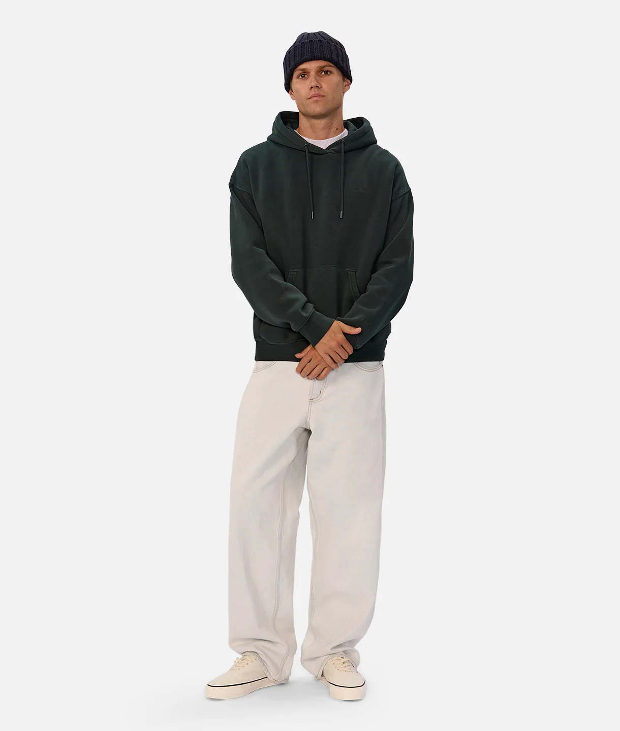 The New Del Sur Washed Hoodie - Rich Green
