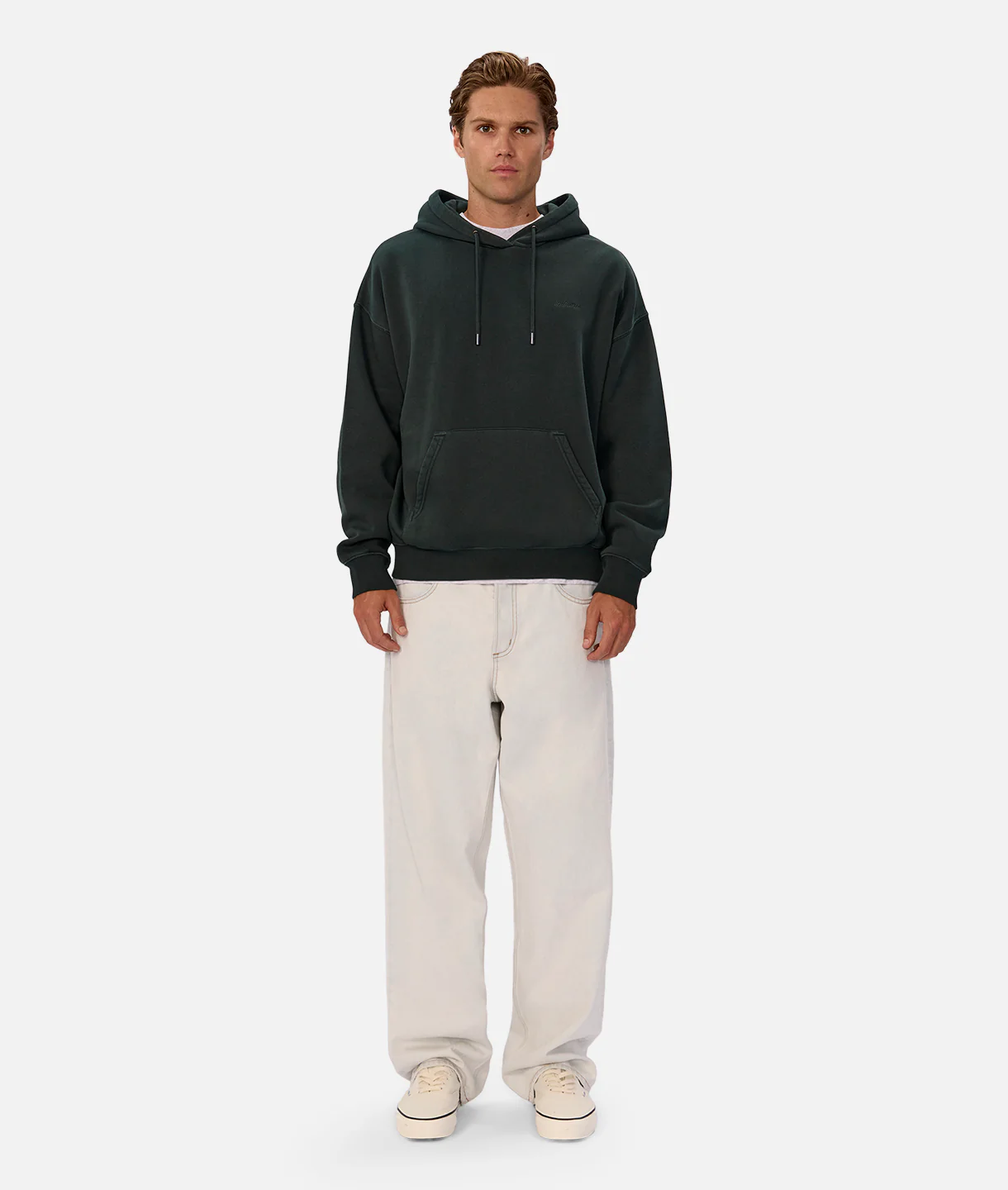 The New Del Sur Washed Hoodie - Rich Green