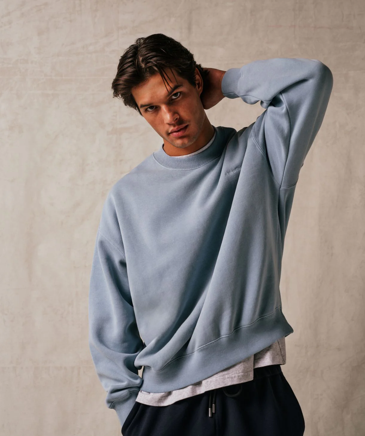 The New Del Sur Washed Sweatshirt - Water Blue