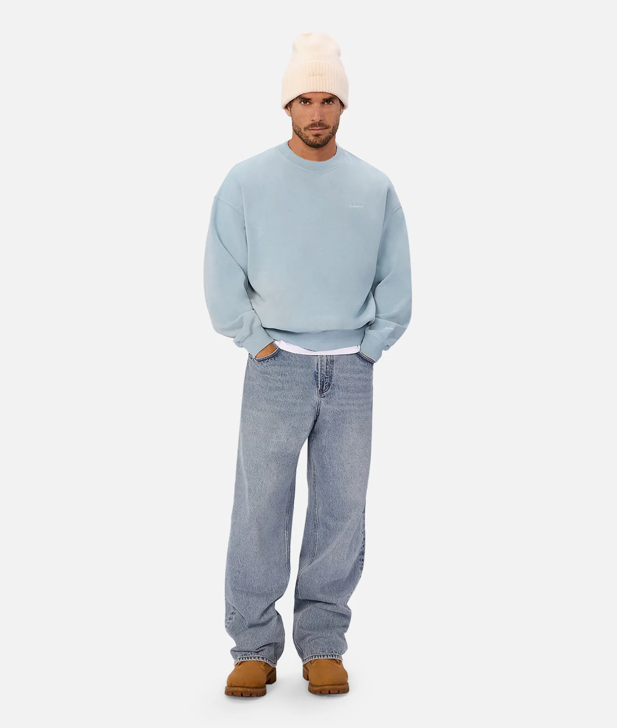 The New Del Sur Washed Sweatshirt - Water Blue