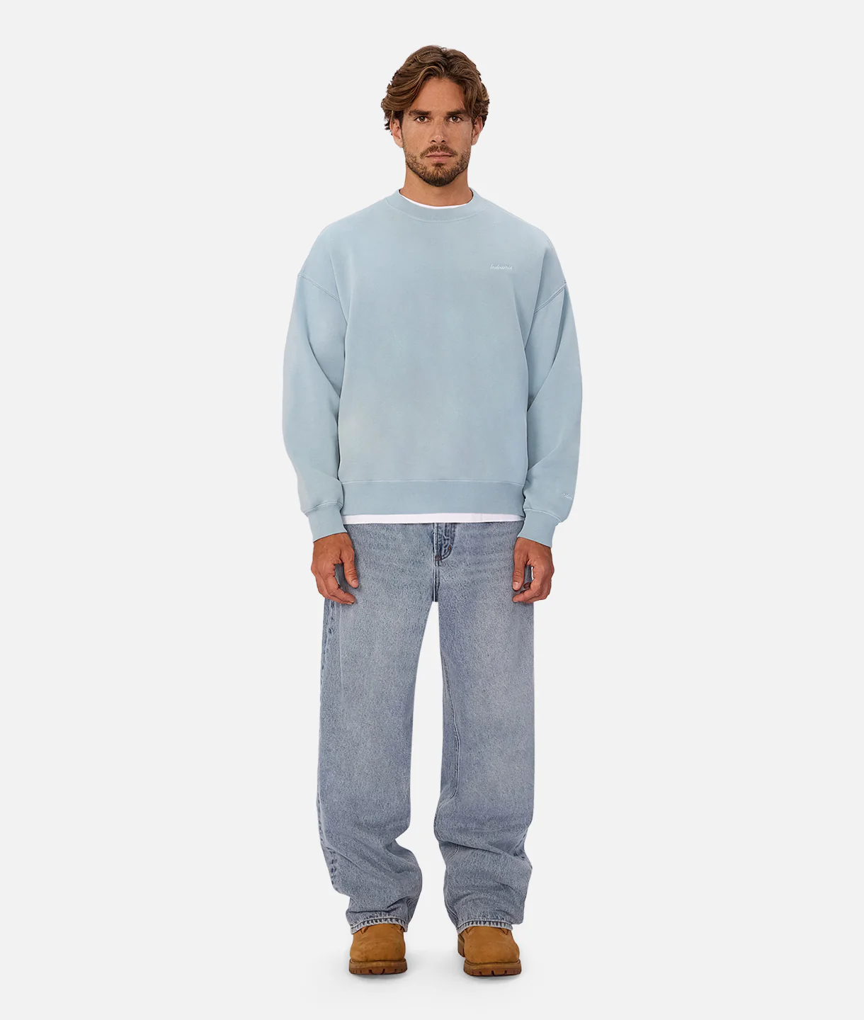 The New Del Sur Washed Sweatshirt - Water Blue