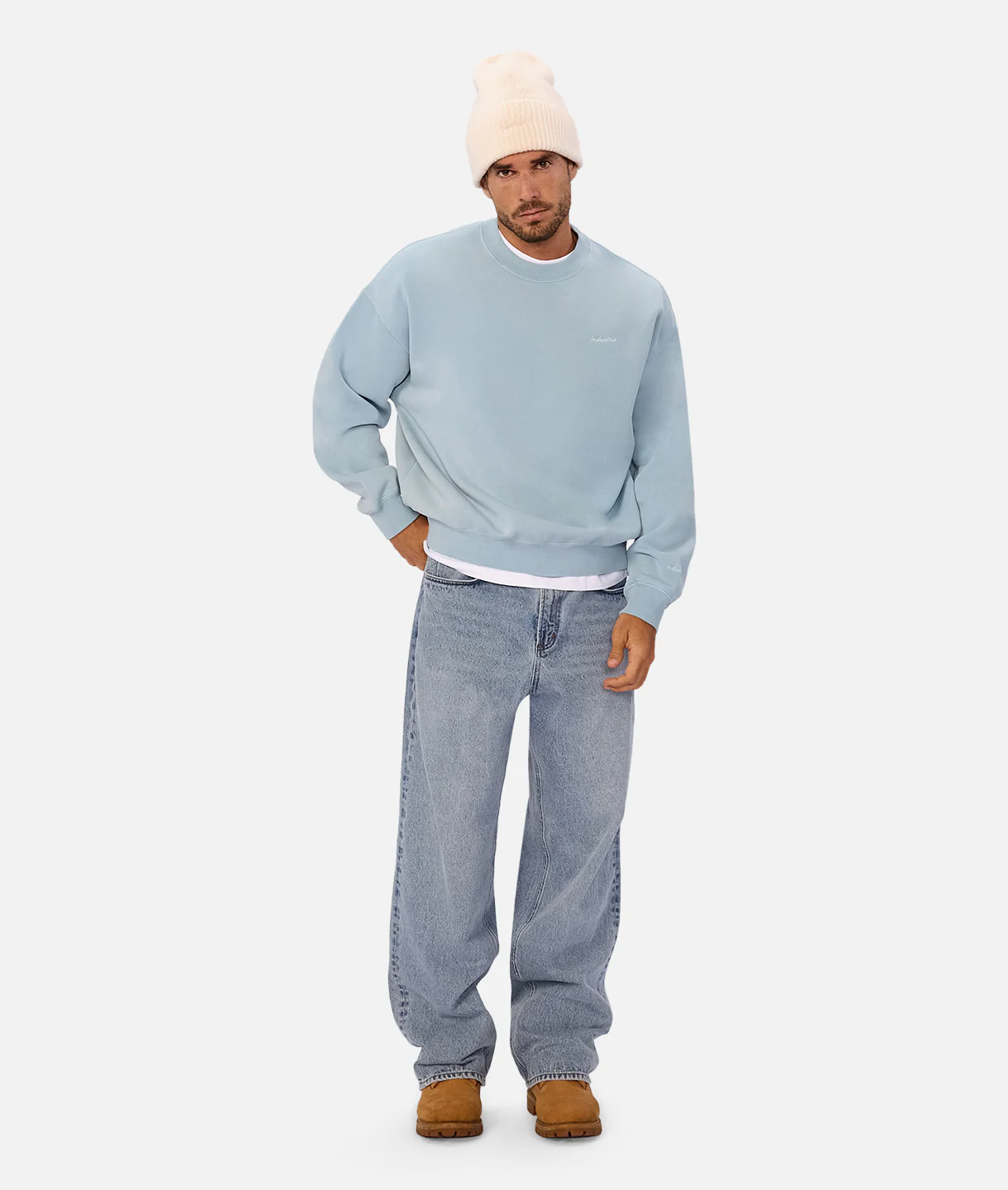The New Del Sur Washed Sweatshirt - Water Blue