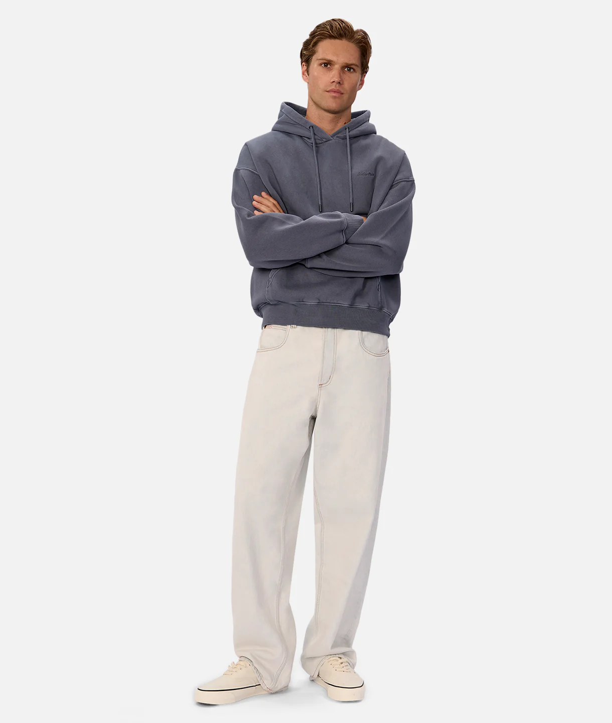 The New Del Sur Washed Hoodie - Washed Cadet